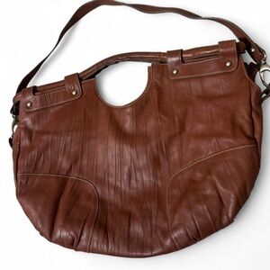 Clark’s brand brown super soft real leather hobo bag